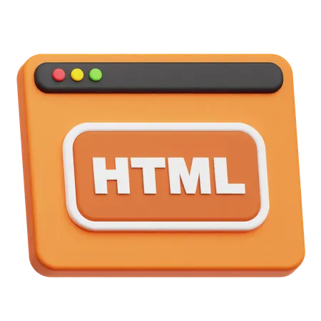 Html Website  3D Icon