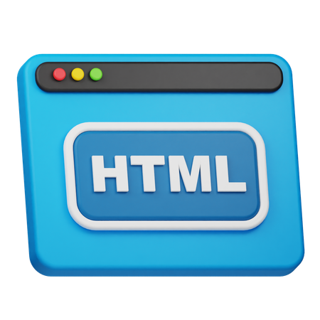 HTML Website  3D Icon