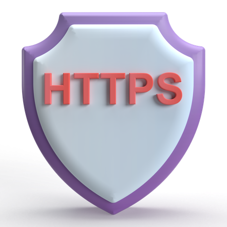 Https 보안  3D Icon