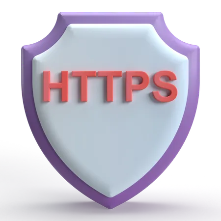 Https 보안  3D Icon