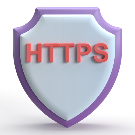 Seguridad https  3D Icon