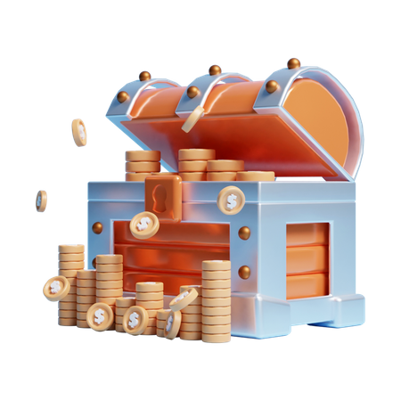 Caja de dinero  3D Icon