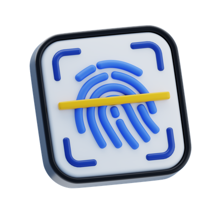 Huella dactilar  3D Icon