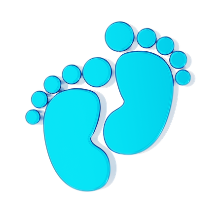 Huella  3D Icon