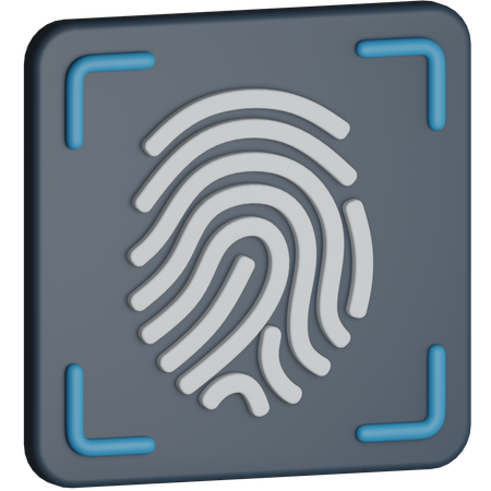Huella dactilar  3D Icon