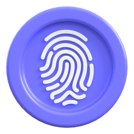 Huella dactilar  3D Icon