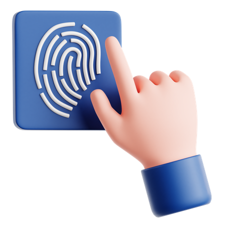 Huella dactilar  3D Icon