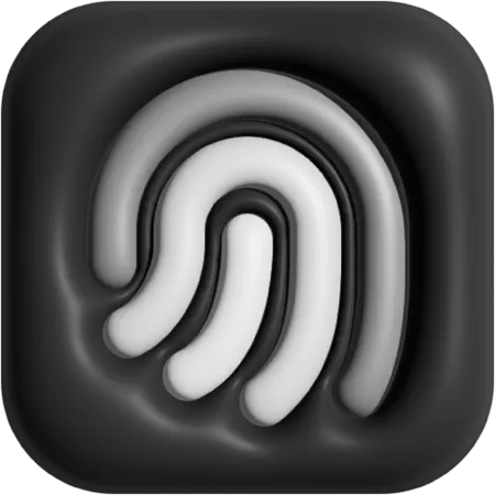 Huella dactilar  3D Icon