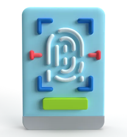 Huella dactilar  3D Icon