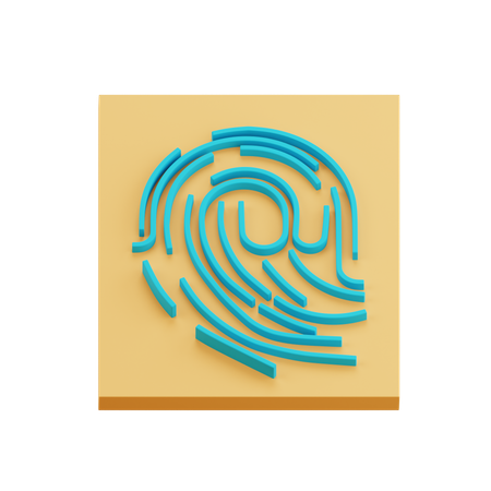 Huella dactilar  3D Icon