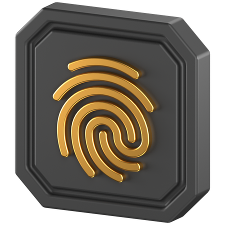 Huella dactilar  3D Icon