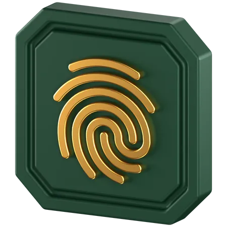 Huella dactilar  3D Icon