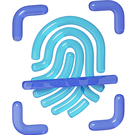Huella dactilar  3D Icon