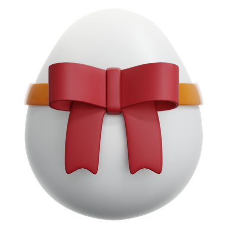 Huevo con corbata  3D Icon