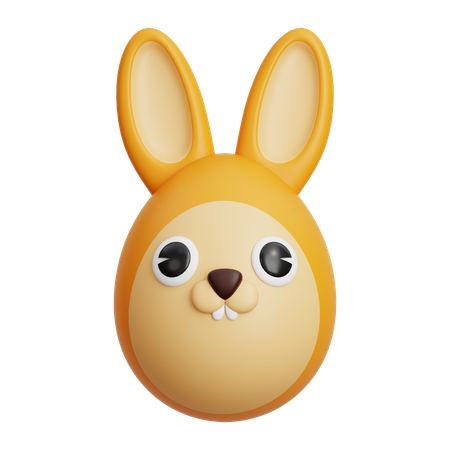 Huevo de conejo  3D Icon