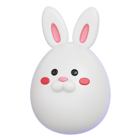 Huevo de conejo  3D Icon