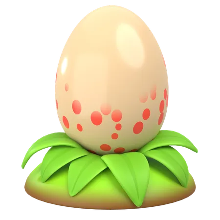 Huevo de dragón de barro  3D Icon