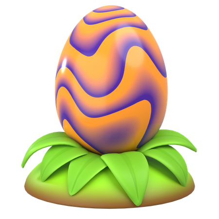 Huevo de dragón eléctrico  3D Icon