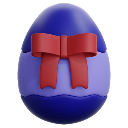 Huevo de Pascua con corbata  3D Icon
