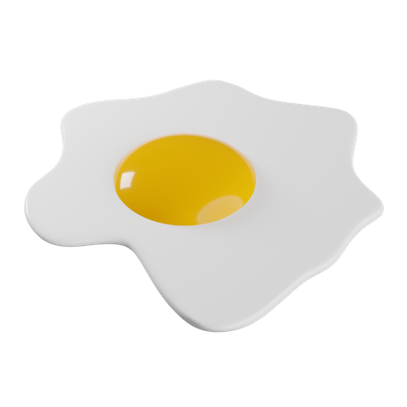 Huevo frito  3D Icon