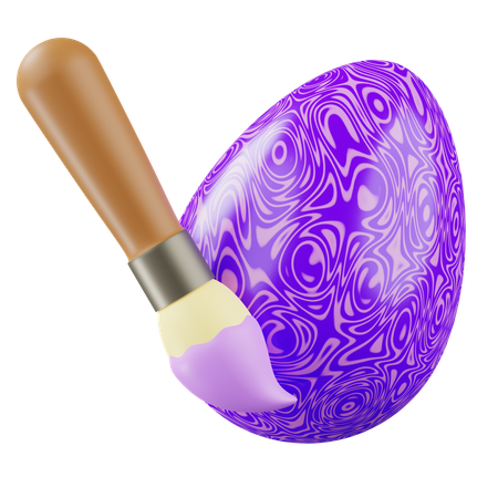 Huevo pintado  3D Icon