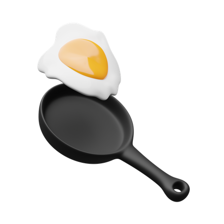 Huevos revueltos  3D Icon