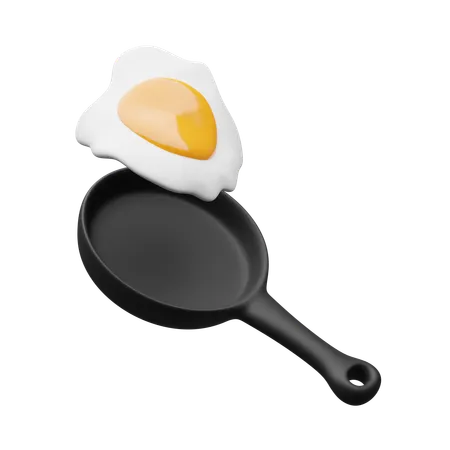 Huevos revueltos  3D Icon