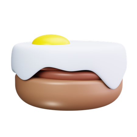 Huevos Benedict  3D Icon