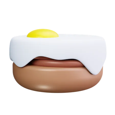 Huevos Benedict  3D Icon