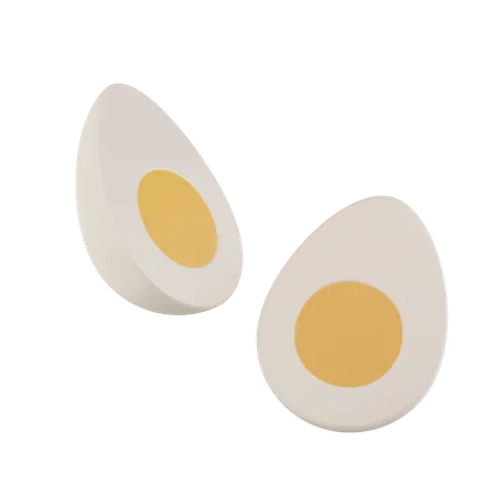 Huevos hervidos  3D Icon
