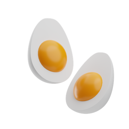 Huevos hervidos  3D Icon