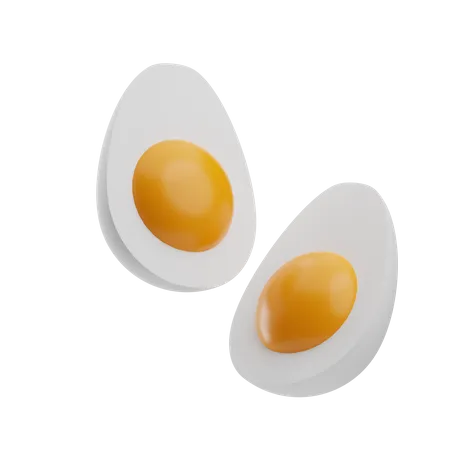 Huevos hervidos  3D Icon