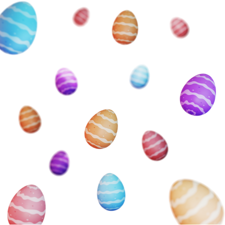 Huevos de Pascua  3D Illustration