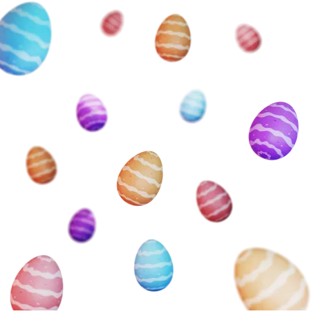 Huevos de Pascua  3D Illustration