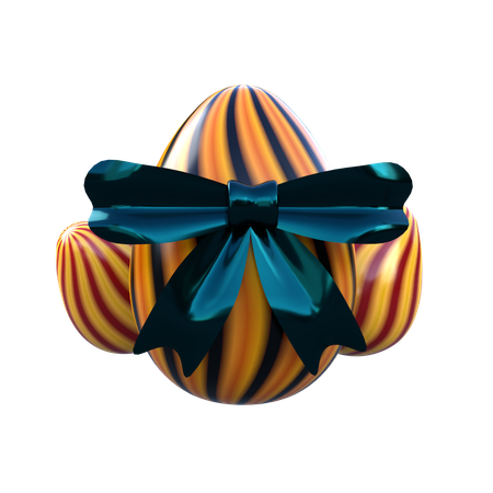 Huevos de pascua con cinta  3D Icon