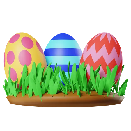 Huevos escondidos  3D Icon