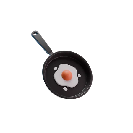 Huevos fritos  3D Icon