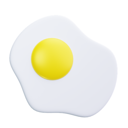 Huevos fritos  3D Icon