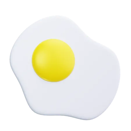 Huevos fritos  3D Icon