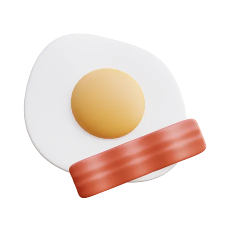 Merienda de huevos  3D Icon