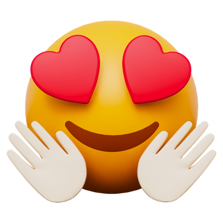 Hug Emoji  3D Icon