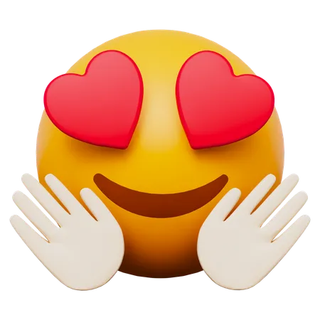 Hug Emoji  3D Icon