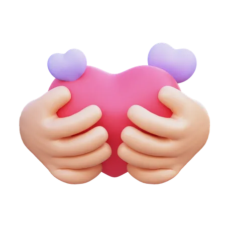 Hug Love  3D Icon