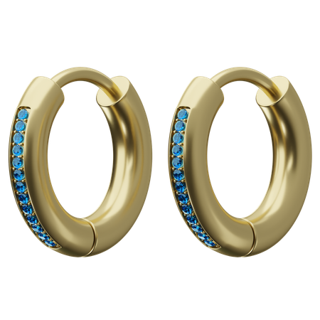 Huggie Earrings  3D Icon