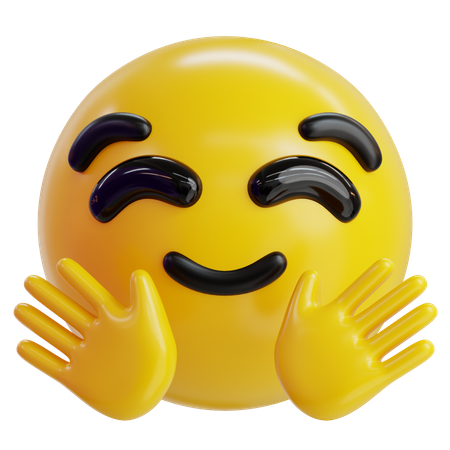 Hugging Emoji  3D Icon