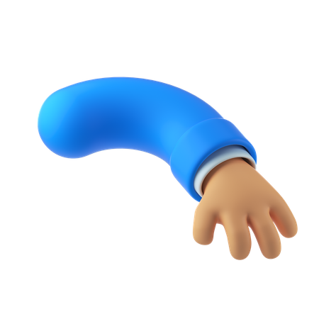 Hugging hand gesture  3D Illustration