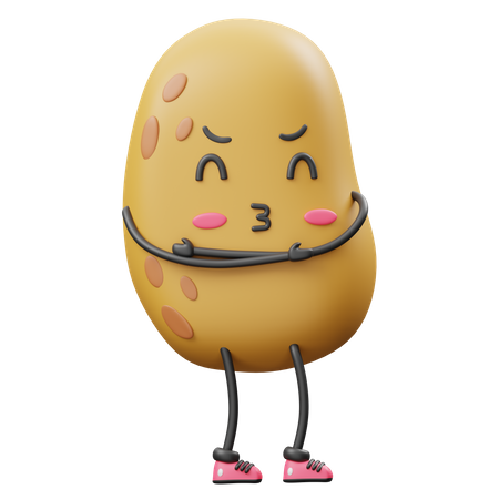 Hugging Potato  3D Icon