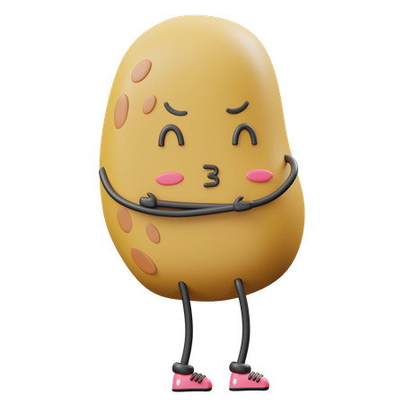 Hugging Potato  3D Icon