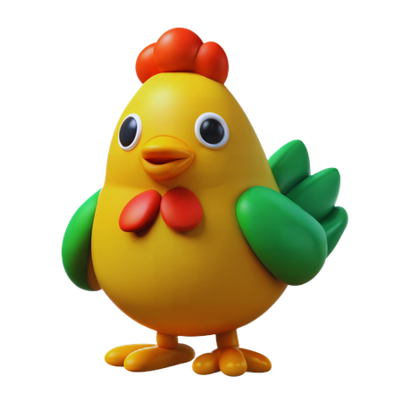 Huhn  3D Icon