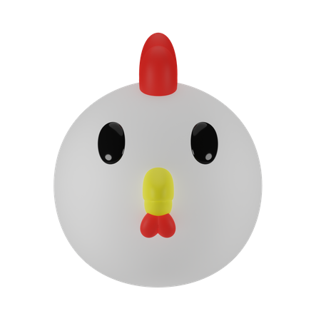 Huhn  3D Icon